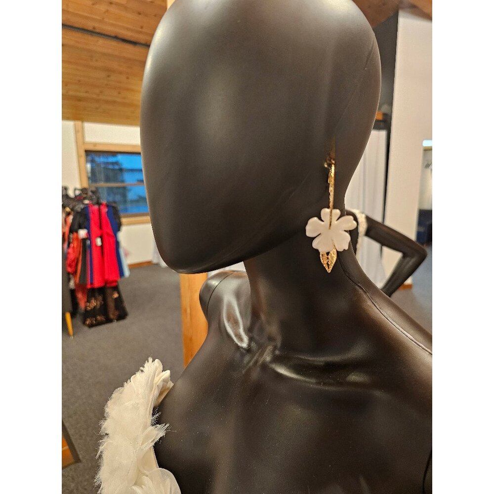 Flower Hoop Earring